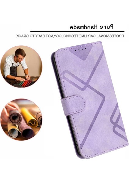 Motorola Kenar 50 Pro Manyetik Kapak Için Flip Case Kart Yuvası Standı ile Pu (Yurt Dışından)