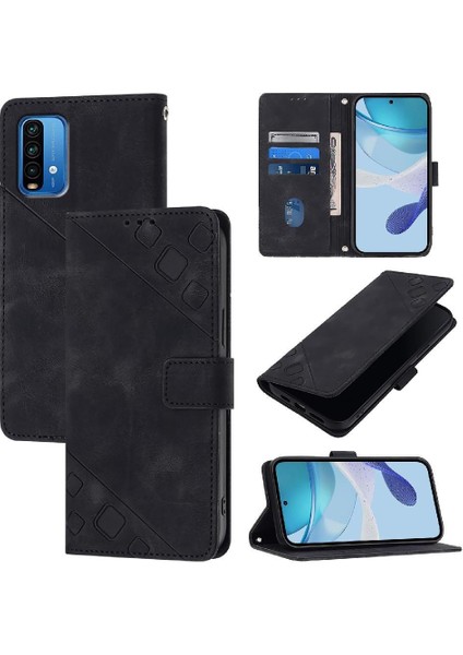 Xiaomi Redmi 9t Için Kılıf Cüzdan Kapak Çevirin Kart Tutucu Manyetik Deri (Yurt Dışından)