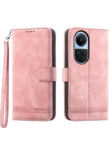 YH Market Oppo Oppo 10 5g Kart Yuvaları Için Flip Case Bileklik Manyetik Kapatma Nakit (Yurt Dışından)