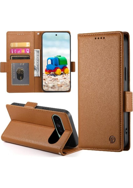 Google Pixel 9 Günlük Kullanım Için Flip Case Kartvizit Yuvaları Cüzdan (Yurt Dışından)