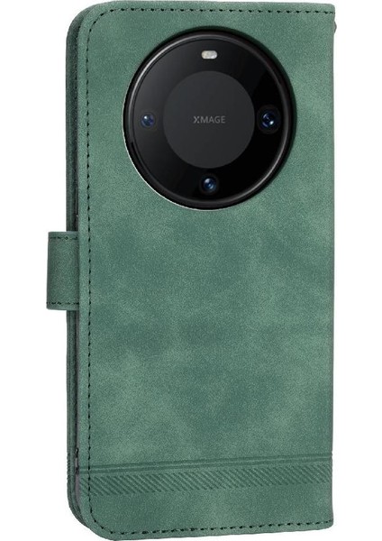 Huawei Mate 60 Pro Için Flip Case Manyetik Kapatma Bileklik Premium Nakit (Yurt Dışından)