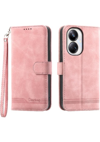 Realme 10 Pro Artı Manyetik Kapatma Nakit Cep Bileklik Için Flip Case (Yurt Dışından)