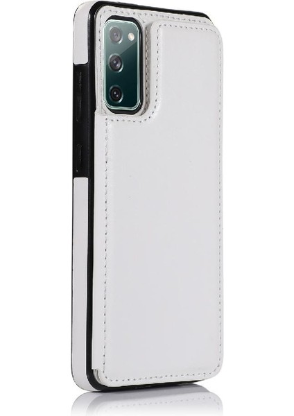 Kart Tutucu Çift Manyetik Pu ile Samsung Galaxy S20 Fe Için Cüzdan Kılıf (Yurt Dışından) fırsatları
