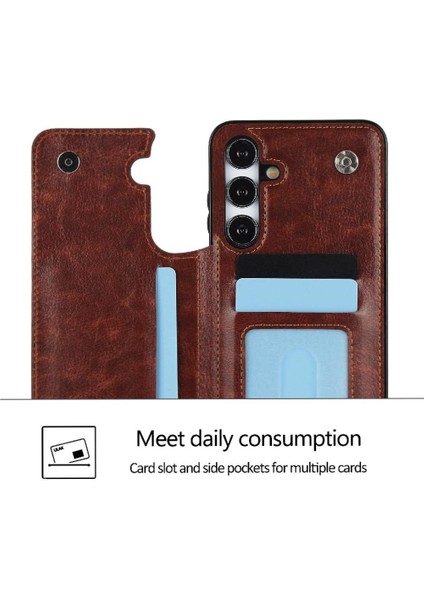Kart Tutucu Kickstand ile Samsung Galaxy S23 Kart Yuvaları Için Cüzdan Kılıf (Yurt Dışından) fırsatları