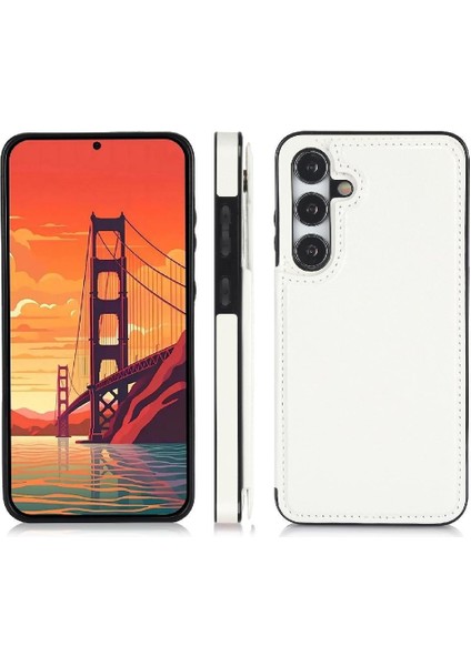 Cüzdan Kılıf Samsung Galaxy A15 4g/5g Pu Deri Kart Tutucu Toka ile (Yurt Dışından)