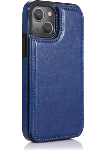 Kart Tutucu ile IPhone 13 Için Cüzdan Durumda Pu Deri Çift Manyetik (Yurt Dışından) indirimleri