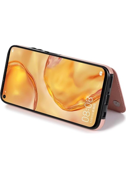 Huawei P40 Lite Desen Çiçek Kabartmalı Için Kart Tutucu Kılıf ile Cüzdan (Yurt Dışından)