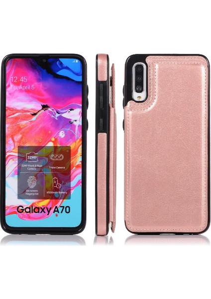 Samsung Galaxy A70 Çift Manyetik Toka Kickstand ile Cüzdan Kılıf (Yurt Dışından) fiyatları