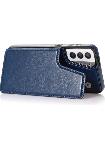 Samsung Galaxy S21 Çift Manyetik Toka Kickstand ile Cüzdan Kılıf (Yurt Dışından) modelleri