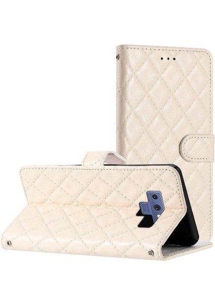 Samsung Galaxy Not 9 Için Flip Case Kart Yuvaları Tutucu Manyetik Folio Tpu (Yurt Dışından)