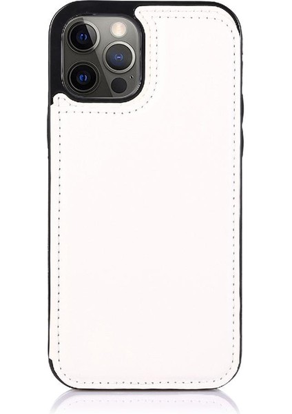 IPhone 12 Için Cüzdan Durumda Pro Max Çift Manyetik Toka Kart Yuvaları Pu (Yurt Dışından)