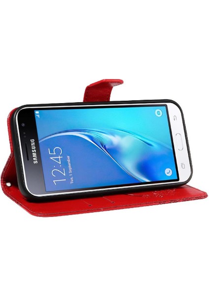 Kredi Kartı Yuvası Ayrılabilir El ile Samsung Galaxy J3 2016 Için Flip Case (Yurt Dışından)