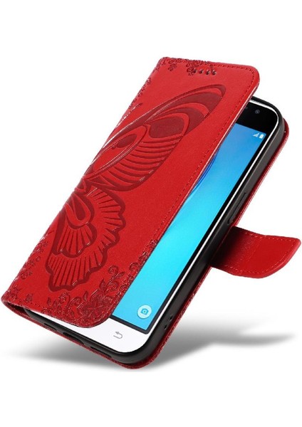 Kredi Kartı Yuvası Ayrılabilir El ile Samsung Galaxy J3 2016 Için Flip Case (Yurt Dışından)