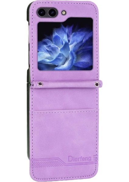 Samsung Galaxy Z Flip 5 Için Flip Case Bileklik Kart Yuvaları Manyetik Nakit (Yurt Dışından) modelleri
