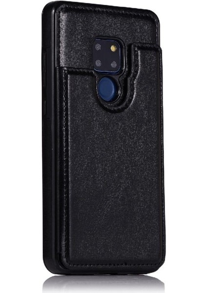 YH Market Cüzdan Kılıf Huawei Mate 20 Kart Yuvaları Için Kickstand Pu Deri Çift (Yurt Dışından)