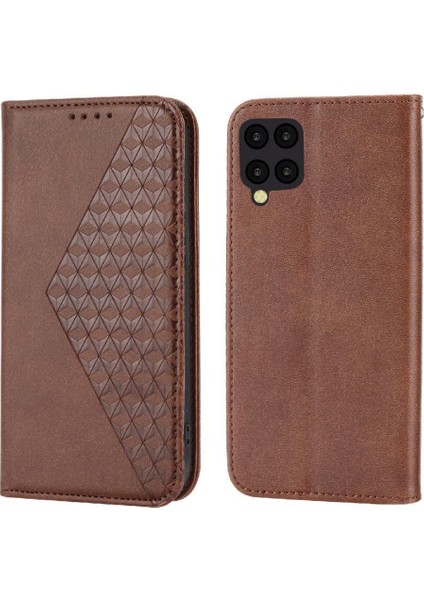 Samsung Galaxy A12 5g Standı Için Flip Case Günlük Kullanım Eşkenar Dörtgen Şekli El (Yurt Dışından)