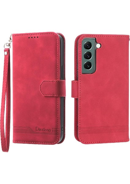 Samsung Galaxy S22 Artı Kart Yuvaları Nakit Cep Bileklik Için Flip Case (Yurt Dışından)
