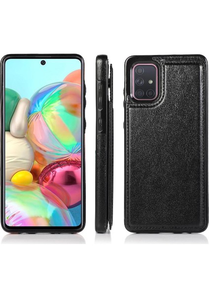 Samsung Galaxy A71 5g Pu Deri Kickstand Kart Yuvaları ile Cüzdan Kılıf (Yurt Dışından)
