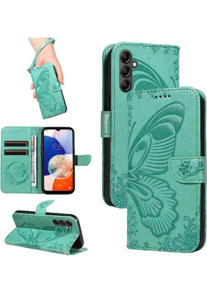 YH Market Samsung Galaxy M15 Için Flip CASE/F15 Ayrılabilir El Kayışı Kabartmalı Yüksek (Yurt Dışından)