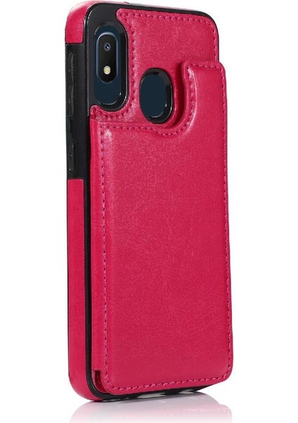 Cüzdan Kılıf Samsung Galaxy A20E / A10E Pu Deri Çift Manyetik (Yurt Dışından)