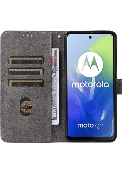Motorola Moto G04S Kart Yuvaları Için Kılıf Kapak Pu Deri Manyetik Kapatma (Yurt Dışından) fiyatları