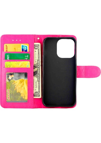 IPhone 13 Için Flip Case Pro Pu Deri Manyetik Kapatma Kickstand Kart (Yurt Dışından)