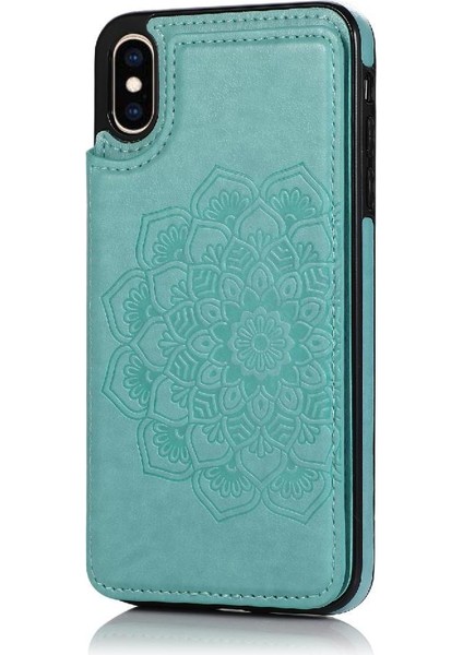 IPhone X/xs Için Kart Tutucu Kılıf ile Cüzdan Pu Deri Çevirme Darbeye (Yurt Dışından)