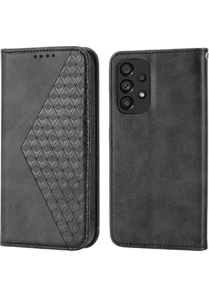 Samsung Galaxy A23 4g Için Flip Case/5g El Kayışı Cüzdan Standı Eşkenar Dörtgen Kullanımı (Yurt Dışından)