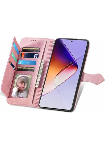 Infinix Not 40 Çok Renkli Çoklu Kart Yuvası Flip Fermuar Için Flip Case (Yurt Dışından)