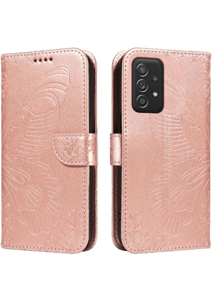 YH Market Samsung Galaxy Flip 5G/A52S 5g Ayrılabilir El Kayışı Kabartmalı Için Flip Case (Yurt Dışından)