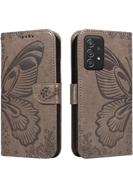 Samsung Galaxy Flip 5G/A52S 5g Ayrılabilir El Kayışı Kabartmalı Için Flip Case (Yurt Dışından)