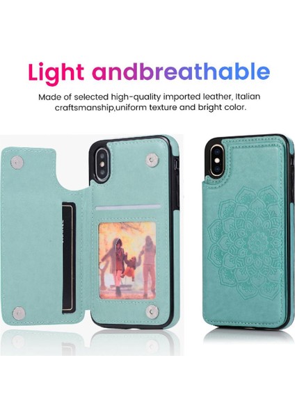 IPhone X/xs Için Kart Tutucu Kılıf ile Cüzdan Pu Deri Çevirme Darbeye (Yurt Dışından)