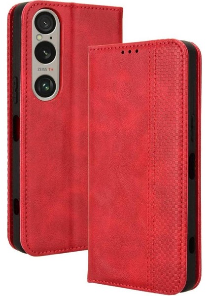 Sony Xperia 1 Ⅵ Manyetik Kapatma Pu Deri Cüzdan Için Kılıf (Yurt Dışından)