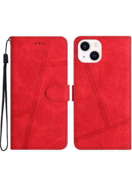 IPhone 15 Için Flip Case Artı Kart Yuvaları Tutucu Manyetik Tam Koruma Pu (Yurt Dışından)