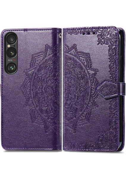 Sony Xperia 1 Vı Flip Kapak Için Flip Case Basit Iş Deri Kılıf (Yurt Dışından)