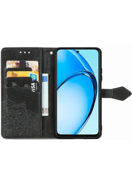 Oppo A60 4g Için Flip Case Basit Iş Zarif Desen Darbeye (Yurt Dışından) modelleri