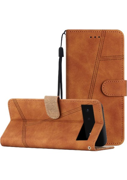 Google Piksel 6 Cüzdan Için Flip Case Pu Deri Flip Folio Tam Koruma (Yurt Dışından)