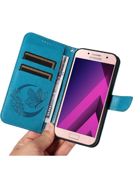 Kredi Kartı Yuvası Ayrılabilir El ile Samsung Galaxy A3 2017 Için Flip Case (Yurt Dışından)