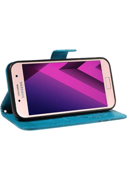 Kredi Kartı Yuvası Ayrılabilir El ile Samsung Galaxy A3 2017 Için Flip Case (Yurt Dışından)