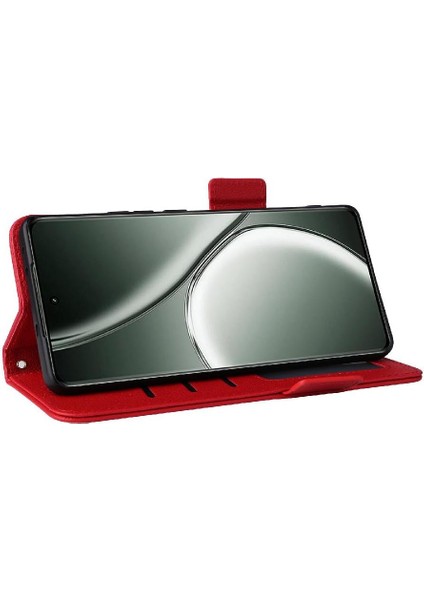 Realme Gt Neo6 Yan Toka Manyetik Kart Yuvaları Tutucu Pu Için Flip Case (Yurt Dışından) modelleri