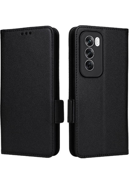 Oppo Oppo 12 5g Için Flip Case Kart Yuvaları Tutucu Yan Toka Cüzdan Pu (Yurt Dışından)