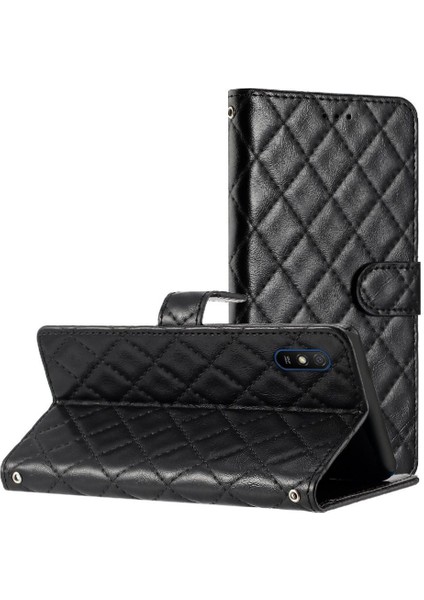 Xiaomi Redmi 9A Için Flip Case Kart Yuvaları Tutucu Pu Deri Cüzdan Tpu (Yurt Dışından)