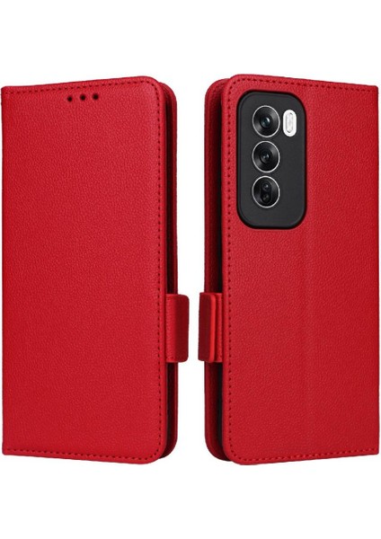 Oppo Oppo 12 5g Için Flip Case Kart Yuvaları Tutucu Yan Toka Cüzdan Pu (Yurt Dışından) modelleri