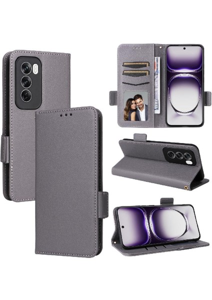 Oppo Oppo 12 5g Için Flip Case Kart Yuvaları Tutucu Yan Toka Cüzdan Pu (Yurt Dışından)