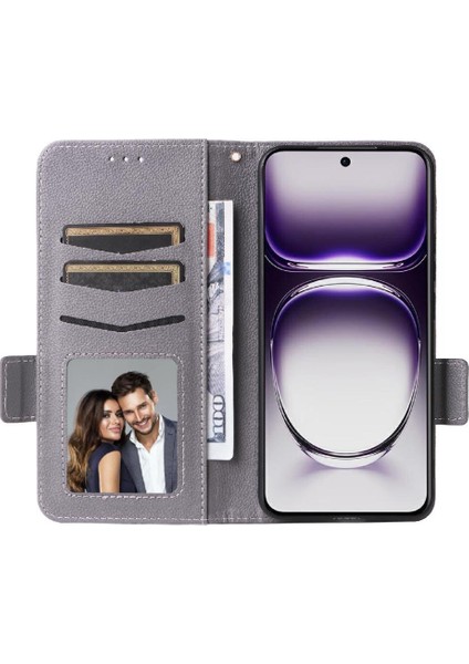 Oppo Oppo 12 5g Için Flip Case Kart Yuvaları Tutucu Yan Toka Cüzdan Pu (Yurt Dışından) modelleri