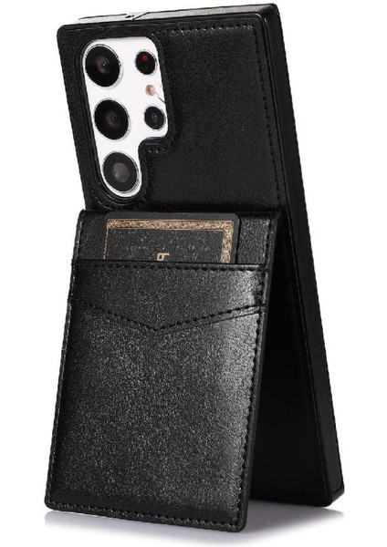 Kredi Premium Deri ile Samsung Galaxy S23 Ultra ile Uyumlu (Yurt Dışından)