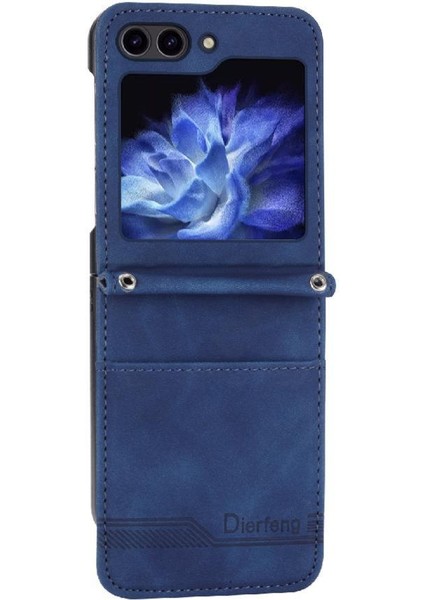Samsung Galaxy Z Flip 5 Için Flip Case Bileklik Kart Yuvaları Manyetik Nakit (Yurt Dışından) modelleri