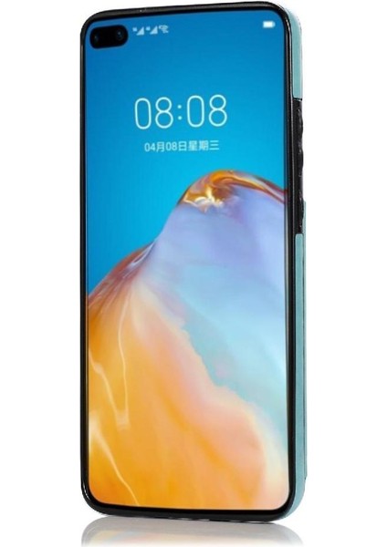 Huawei P40 Flip Darbeye Pu Deri Için Kart Tutucu Kılıf ile Cüzdan (Yurt Dışından)