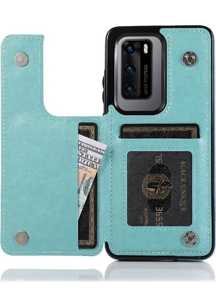 Huawei P40 Flip Darbeye Pu Deri Için Kart Tutucu Kılıf ile Cüzdan (Yurt Dışından) modelleri