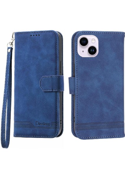 IPhone 14 Için Flip Case Artı Premium Kart Yuvaları Manyetik Kapatma Nakit (Yurt Dışından)